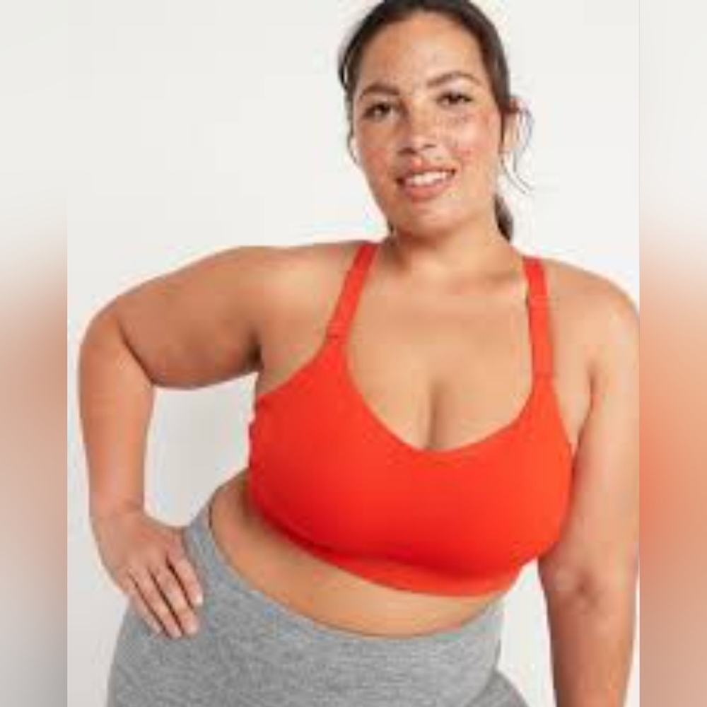 Old Navy Go Dry Powersoft Women's Plus Red Sports Bra (Bundle And Save)